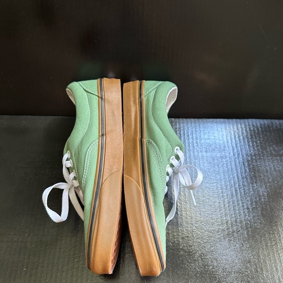 Vans Green and Cream Canvas Sneakers - Picture 7 of 7